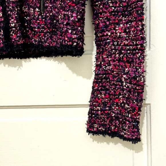 Women’s Tweed Sweater Blazer Cardigan Jacket Coat Size M NWT - Picture 7 of 14